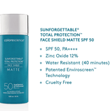 Colorescience Sunscreen Sunforgettable® Total Protection® Face Shield Matte SPF 50