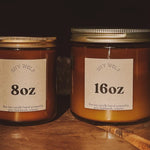 Shy Wolf Candle The Moon