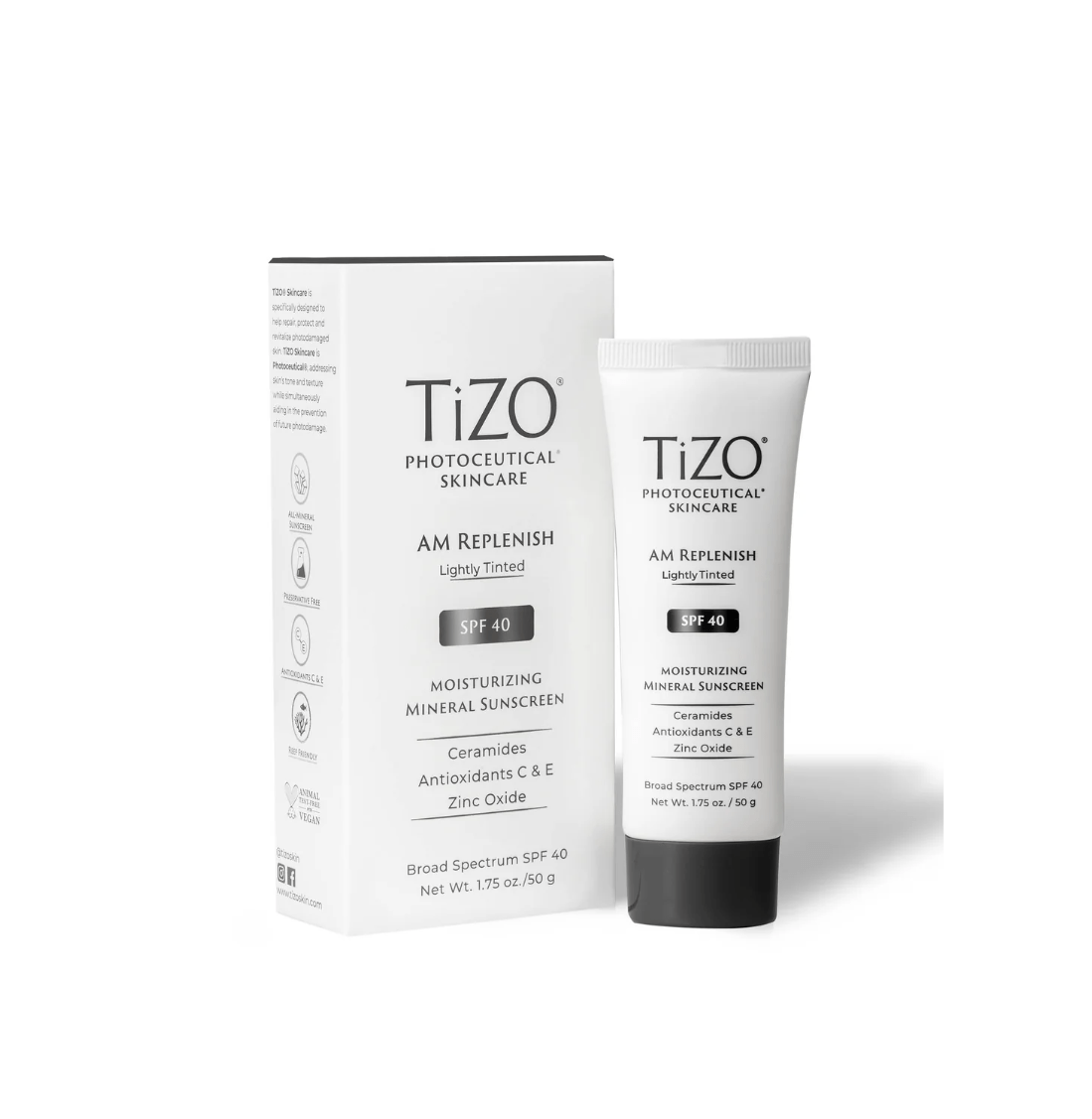 TiZO Skincare Tizo Photoceutical AM Replenish Tinted SPF 40 Sunscreen