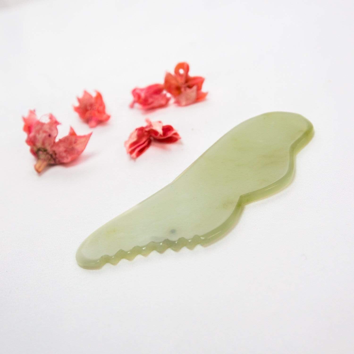 Beauty Secrets Pocket Jade Gua Sha with Ridges