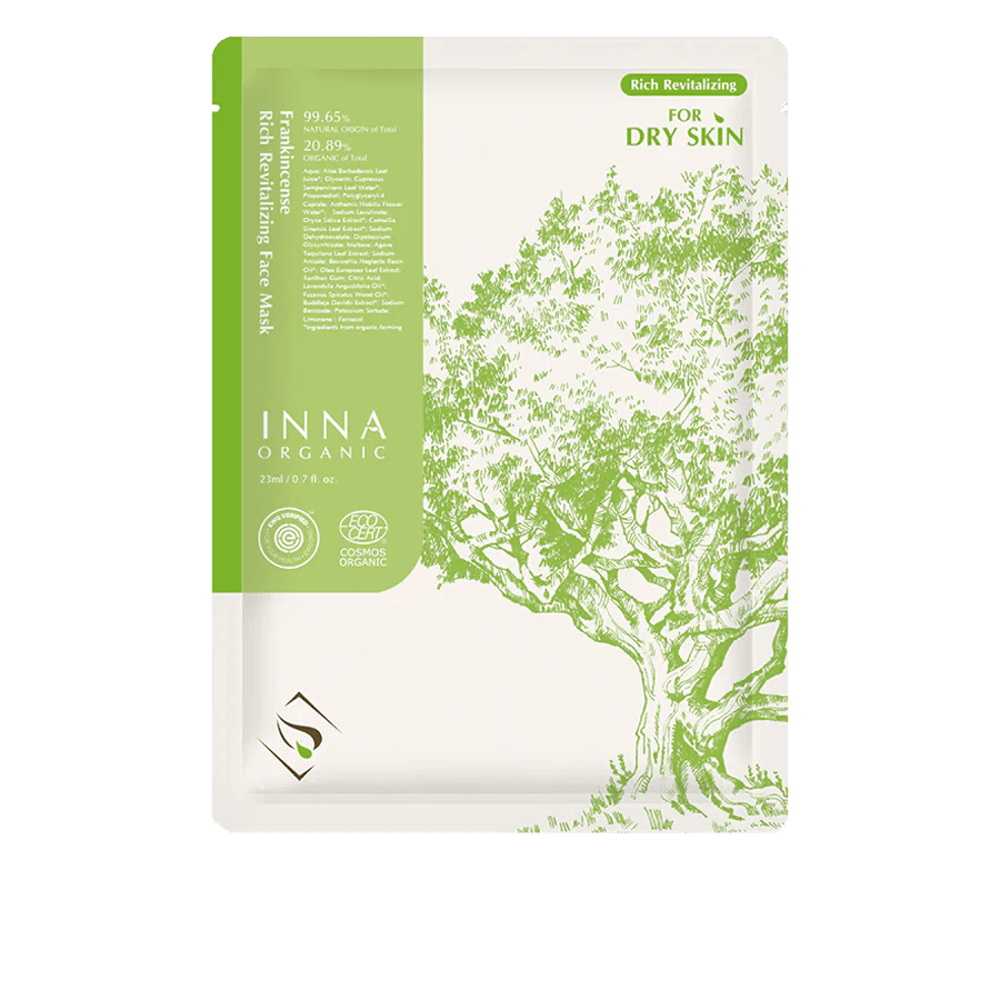 Inna Organic Sheet Mask Inna Organic Frankincense Revitalizing Face Mask