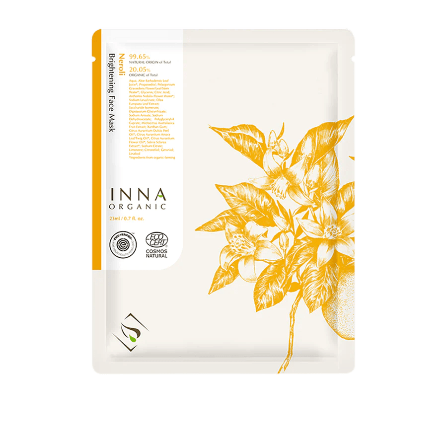 Inna Organics Sheet Mask Inna Organics Neroli Brightening Face Mask