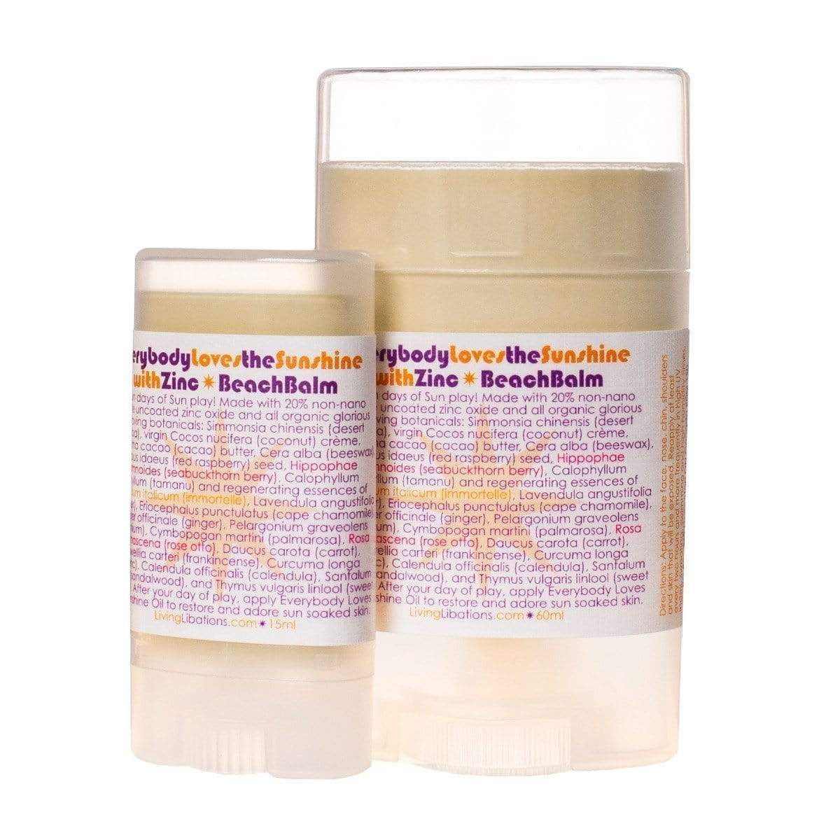 Living Libations Everybody Loves the Sunshine Zinc Beach Balm