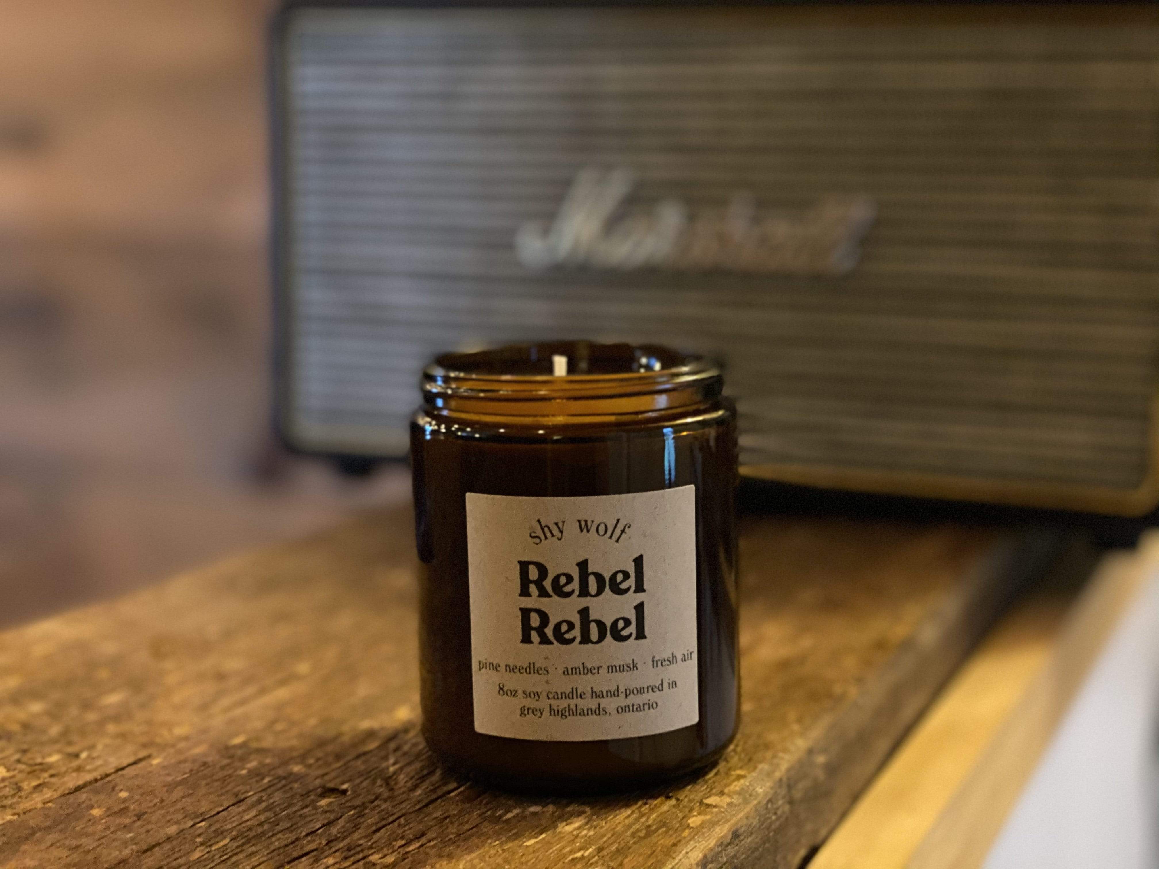 Shy Wolf Candle Rebel Rebel