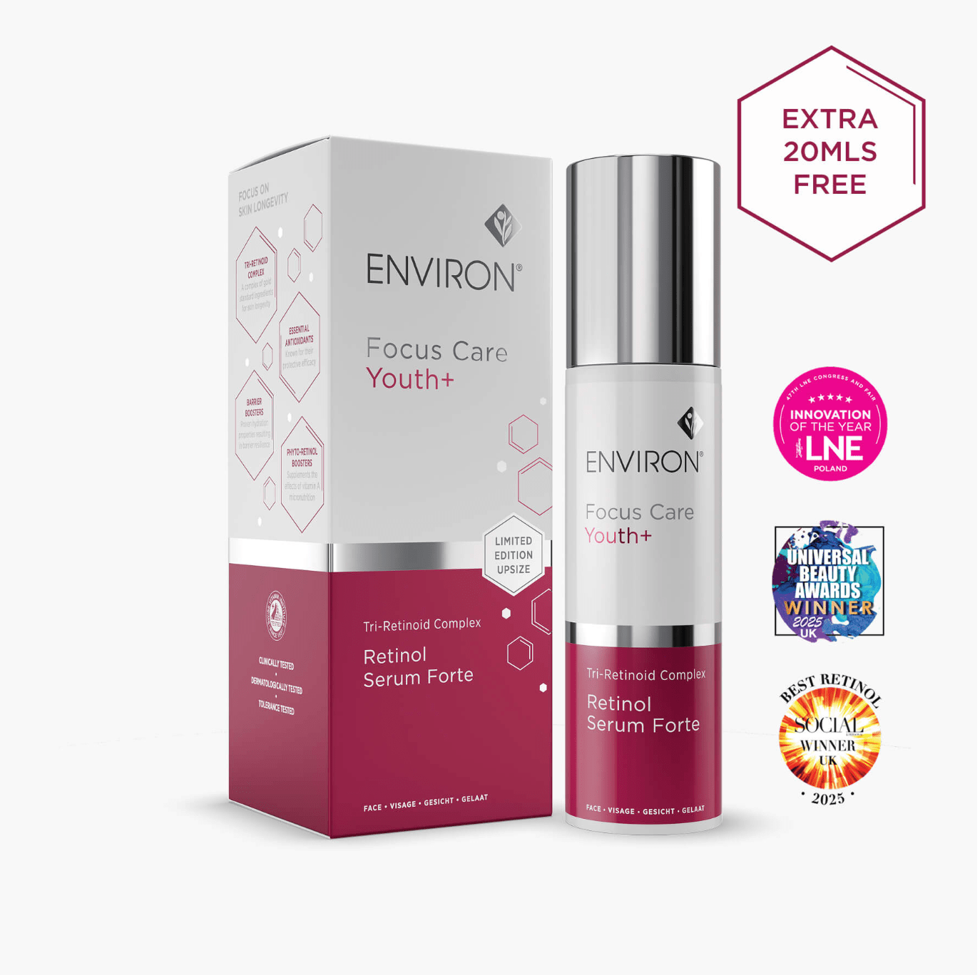Environ LIMITED EDITION UPSIZED 50ml Tri-Retinoid Complex Retinol Serum