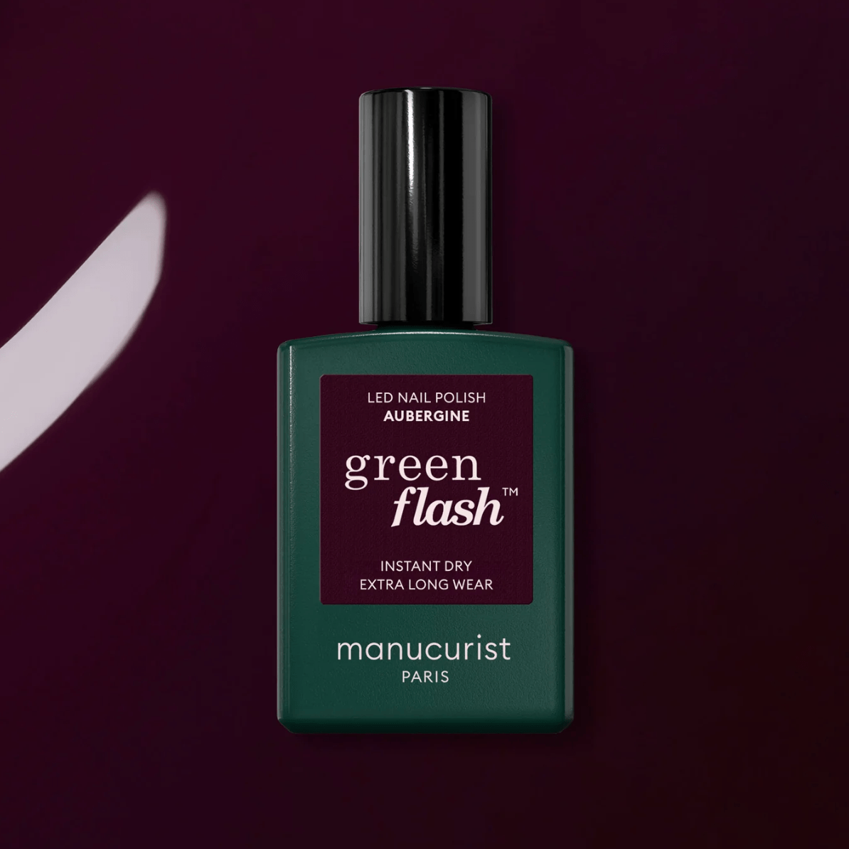 Living Beauty nail polish Manucurist Aubergine Polish