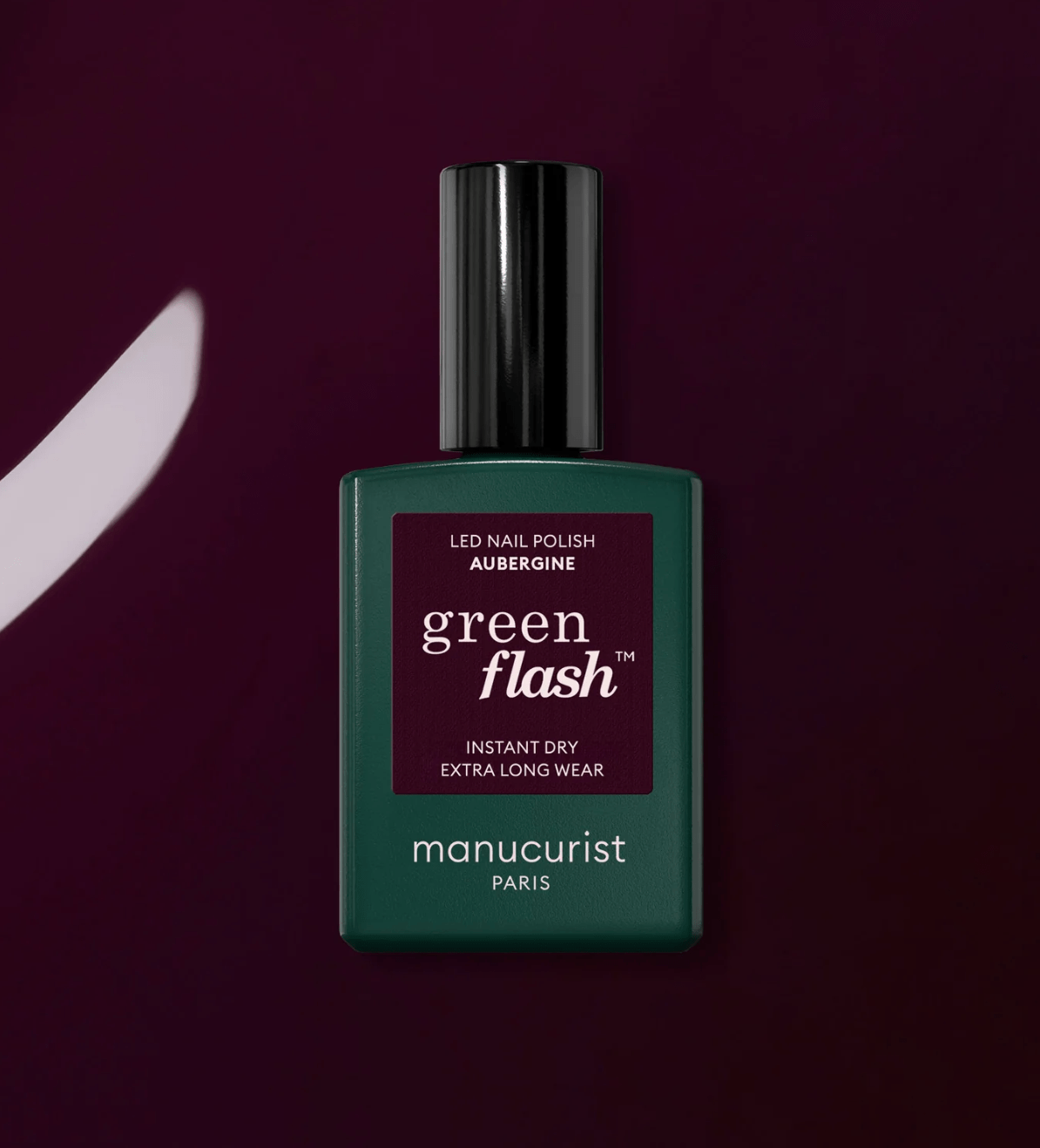 Living Beauty nail polish Manucurist Aubergine Polish