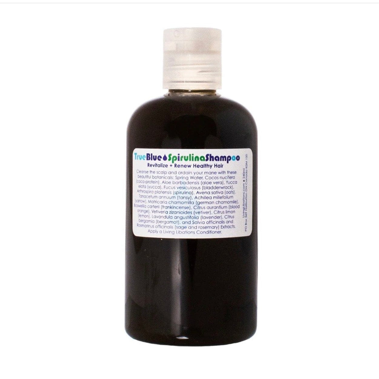 Living Libations Hair Care 240mL True Blue Spirulina Shampoo