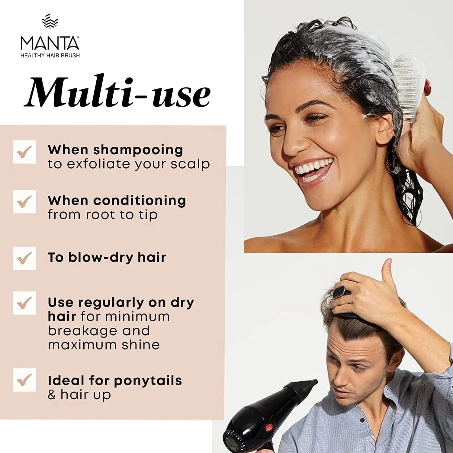 Manta Manta Healthy Hair Brush