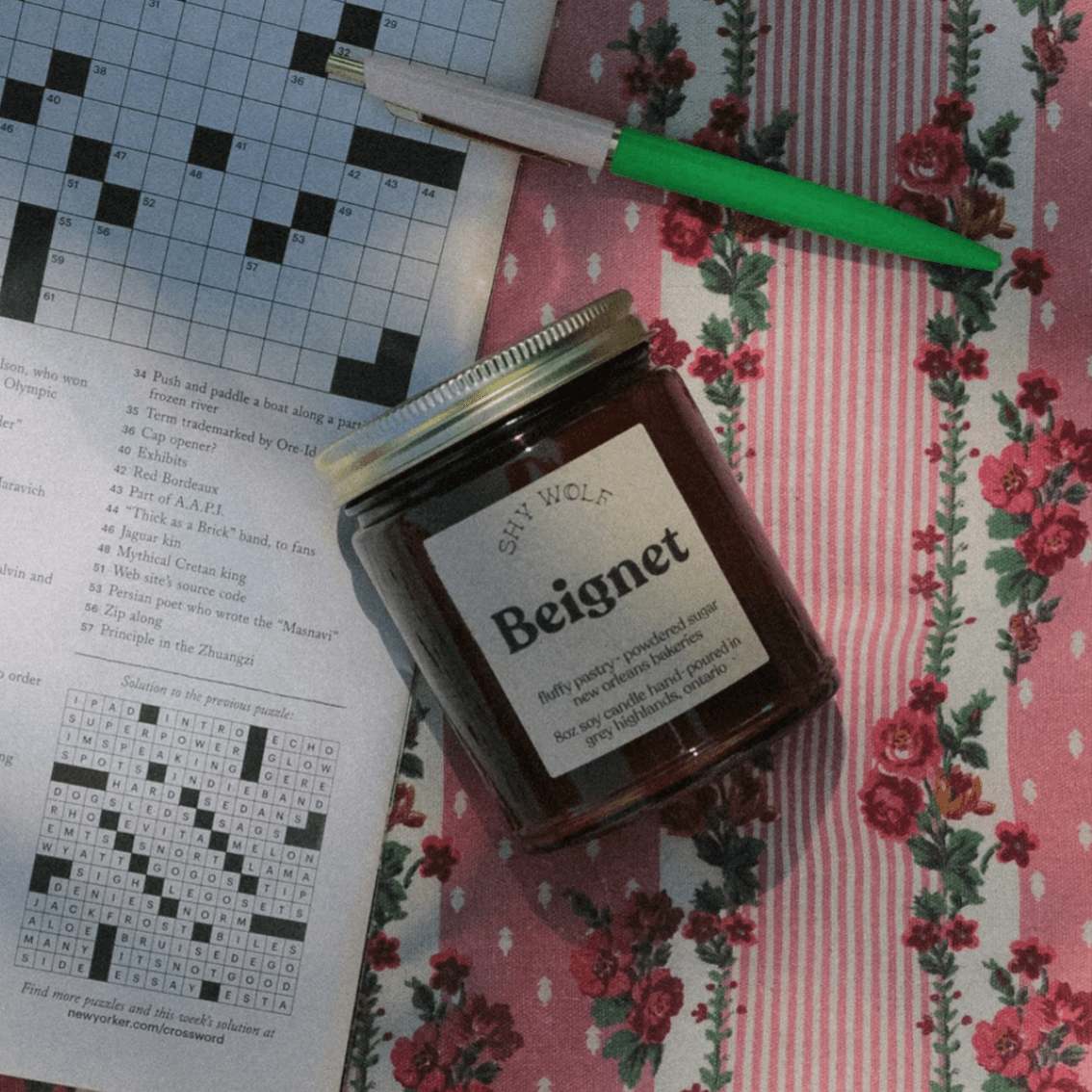 Shy Wolf Candle Beignet
