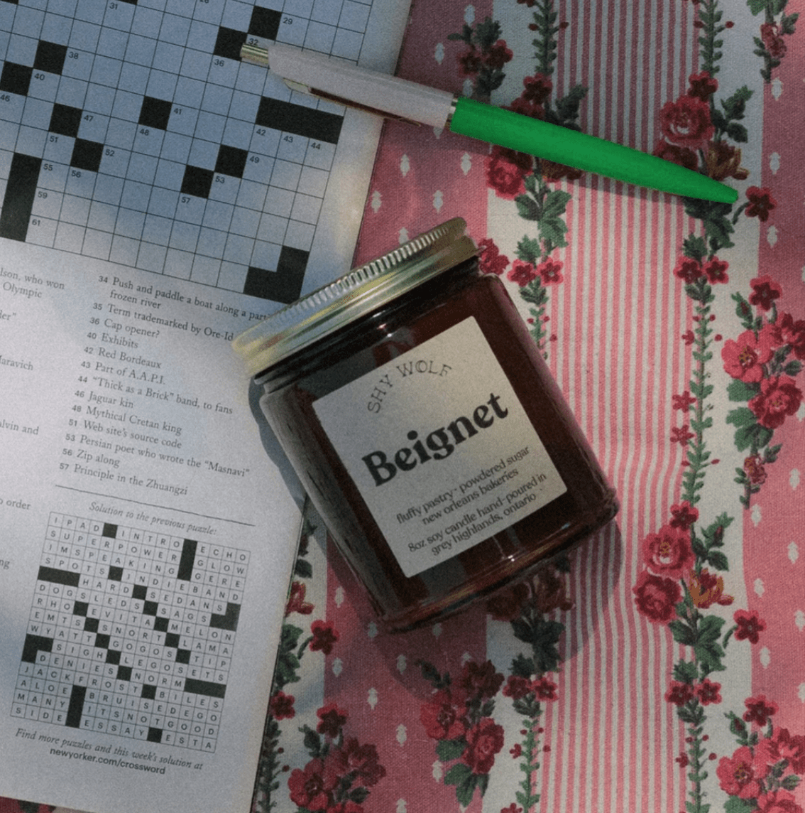 Shy Wolf Candle Beignet