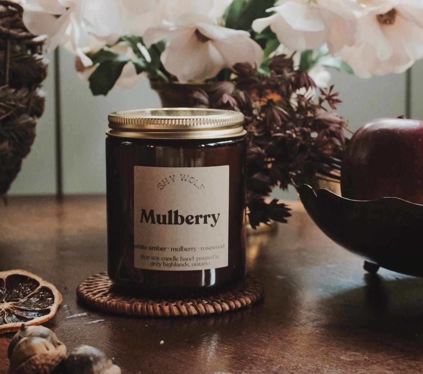 Shy Wolf Candle Mulberry
