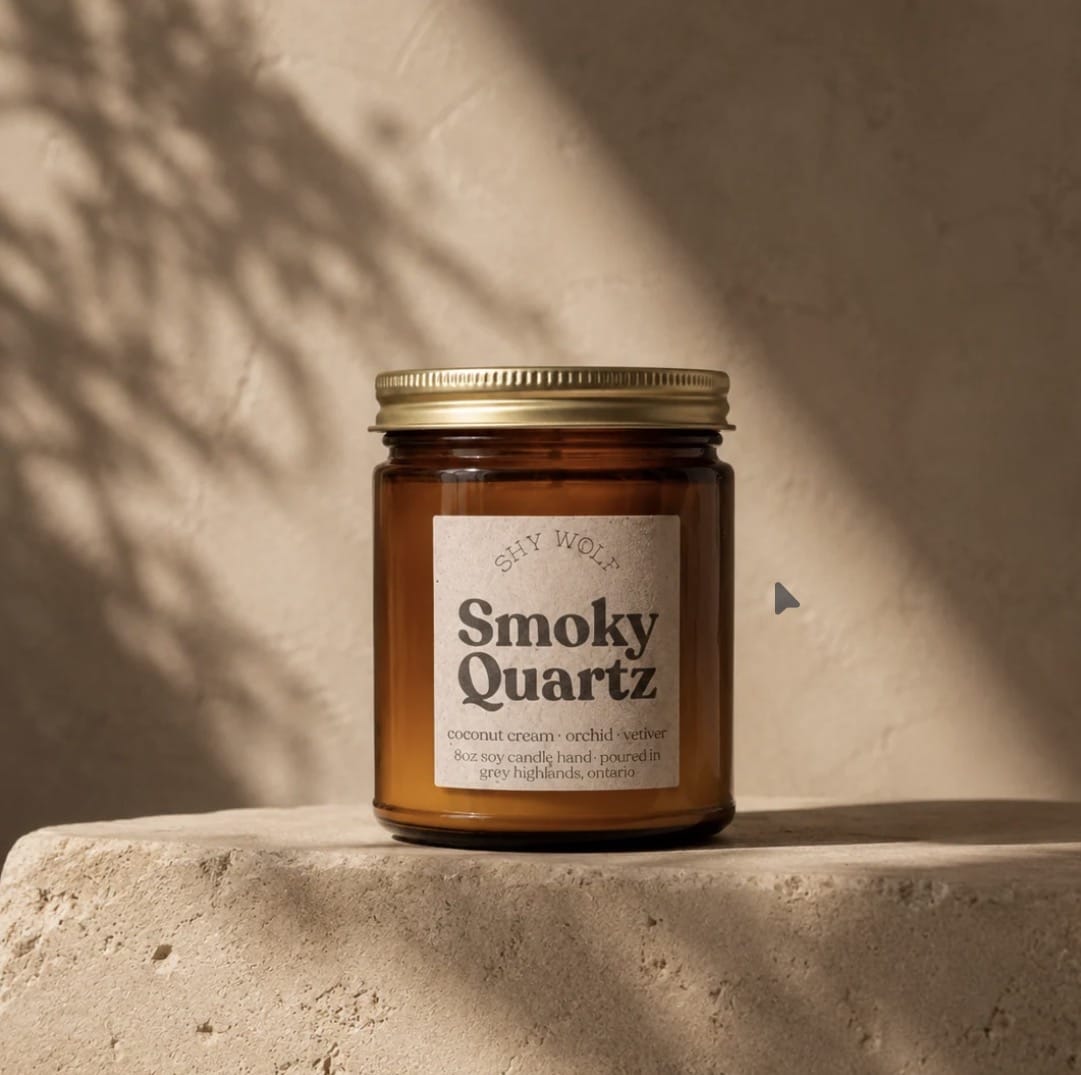 Shy Wolf Candle Smoky Quartz