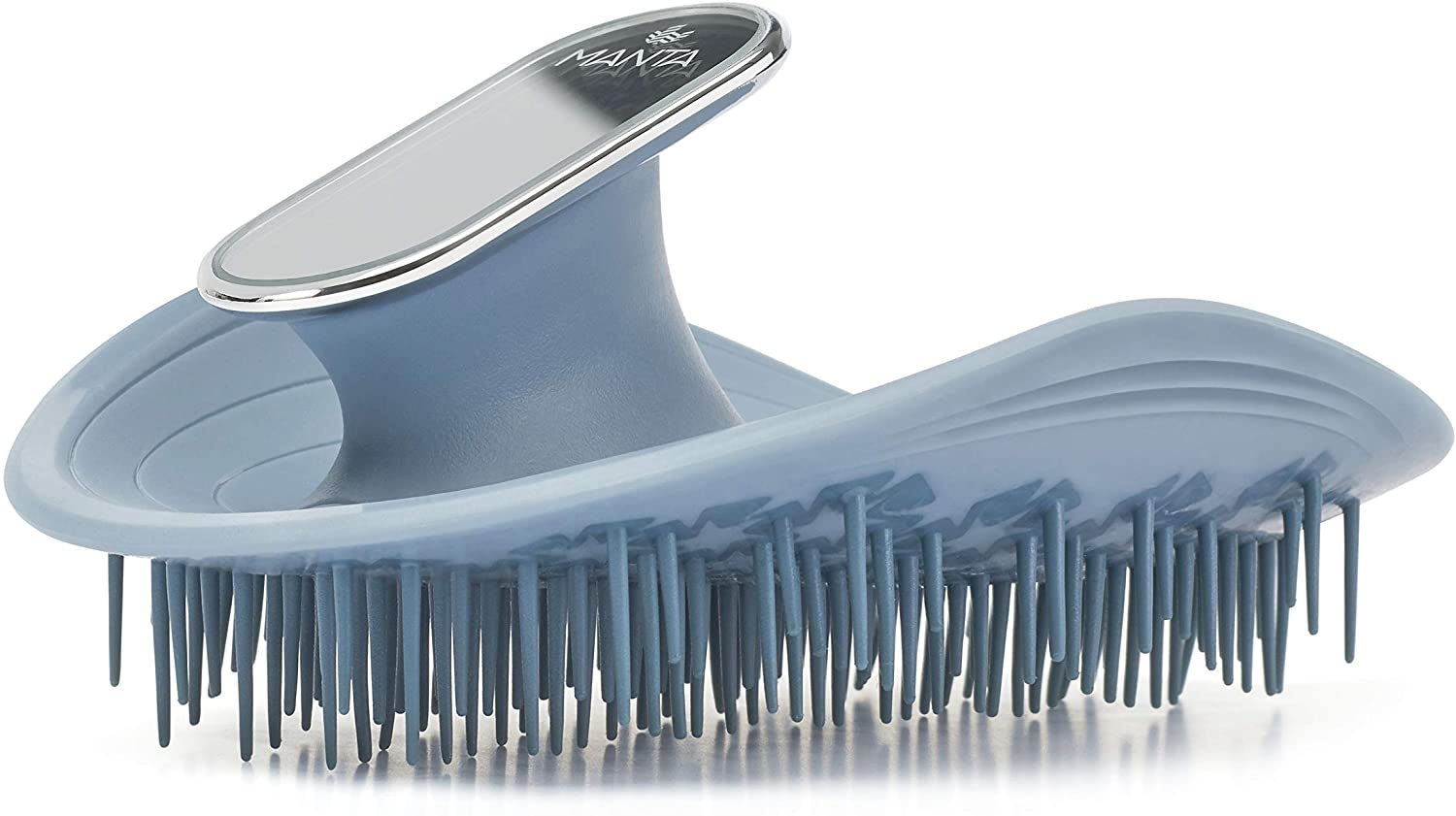 Manta Blue (with mirror on handle) Manta Healthy Hair Brush