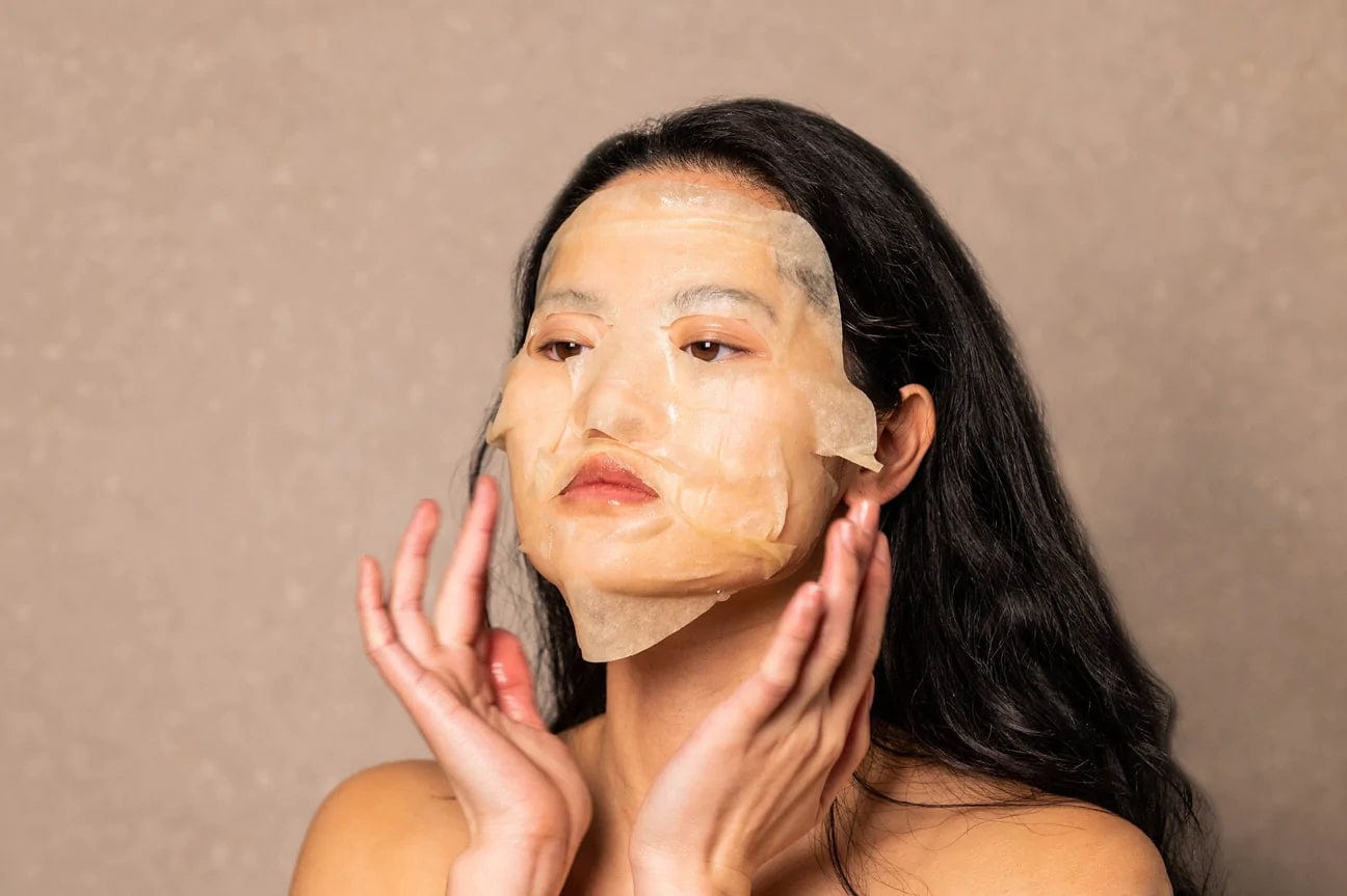 Nourish Clean Beauty Sheet Mask Inna Organic Lemon Tea Tree Mattifying Face Mask