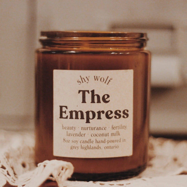 Shy Wolf Candle The Empress