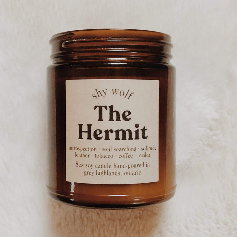 Shy Wolf Candle The Hermit