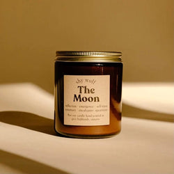Shy Wolf Candle The Moon