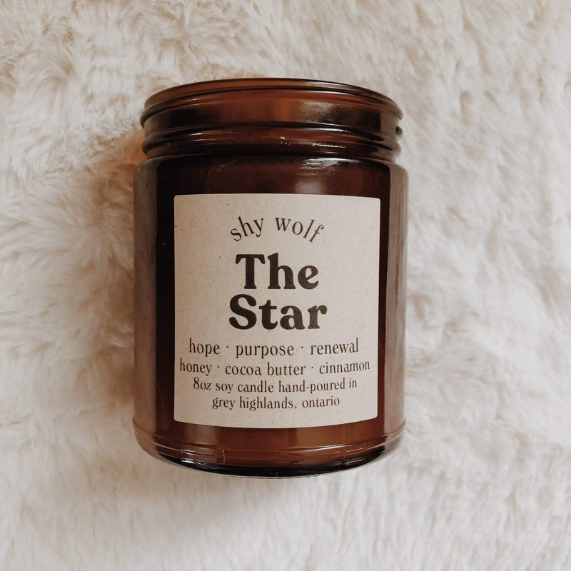 Shy Wolf Candle The Star