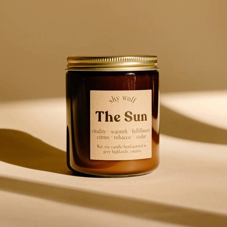 Shy Wolf Candle The Sun