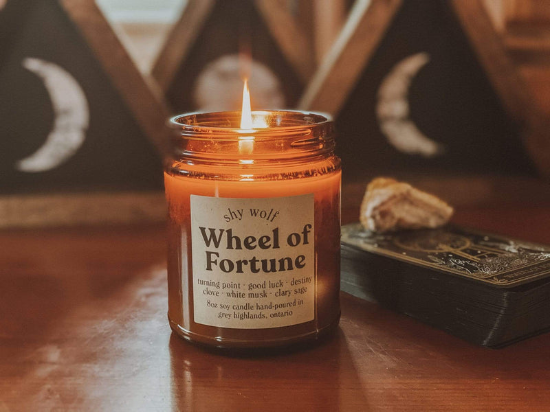 Shy Wolf Candle Wheel of Fortune